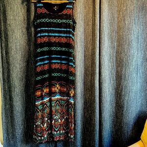 Beautiful tank maxi dress, lace overlay. Size 12
